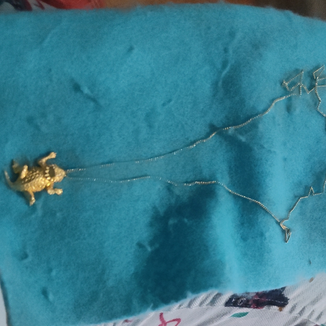 Gold Breaded Dragon Pendant Necklace 80$